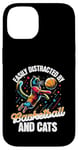 iPhone 14 Love Cats and Basketball - Easily Distracted Case