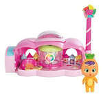 Bébé Llorones Larmes Magiques Tutti Frutti, l'usine de Pia - Playset avec poupée Exclusive Pia et 20 Accessoires pour créer des Mini Smoothies, jus et gelées ; Jouet à partir de 3 Ans