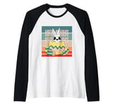 Bunny Easter afterlife skeleton egg cracked spooky haunting Raglan Baseball Tee