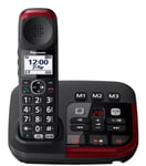 PANAS TEL.CORDLESS KX-TGM420EXB BLACK Cordless amplificato Dect Gap con segreteria