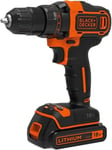 Black & Decker Bdcdd186K-Qw Coffret De Perceuse-Visseuse 18 V Sans Fil Avec Chargeur/Batterie 1,5 Ah