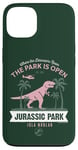 iPhone 13 Jurassic Park T-Rex Where The Dinosaurs Roam Touristy Retro Case