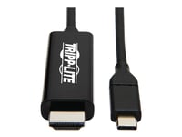 Tripp Lite Usb C To Hdmi Adapter Cable Usb 3.1 Gen 1 4K M/M Usb-C Black 6Ft - Kabel För Video / Ljud - 24 Pin Usb-C Hane Vändbar Till Hdmi Hane - 1.8 M - Svart - Stöd För 4K