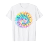 Sun and Moon Tie Dye casual Hipster Boho Funny Cute graphic T-Shirt