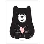 Roommate Bear Hug Poster Svart