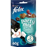 Purina Felix Party Mix Oceano Snacks, friandises et sucettes pour Chat 8 x 60 g