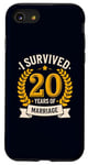 iPhone SE (2020) / 7 / 8 I Survived 20 Years Of Marriage Humorous Wedding Couples Case