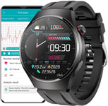 Montre Connectée Ecg Homme, 1,43"" Amoled Montre Intelligente Pour Composer Répondre Aux Appels, Smartwatch Avec Spo2 Fréquence Cardiaque, Message Notification Pour Android Ios