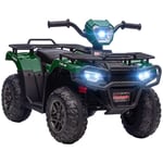 HOMCOM 12V Kids Electric Quad Bike - Fun Adventures with Music & LED Lights!