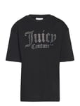 Juicy Couture Diamante Boyfriend Tee Svart