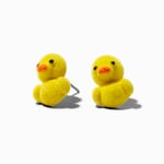 Claire's Fuzzy Duck Stud Earrings