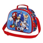 Sonic The Hedgehog - SEGA Sega-Sonic Friends-3D Lunch Bag, Blue, 25.5 x 20 cm