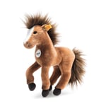 Steiff 122156 Chayenne Horse Brown Plush Laying Hanoverian Horse