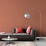 A.S. Création Retro 70's Infinity Wallpaper Orange/Red/Pink Retro Chic 395385 8.50m x 0.53m Paste The Wall