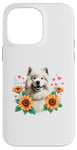 Coque pour iPhone 14 Pro Max Sunflowers Samoyed Dog Sammies