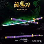 1016 kpl Anime One Piece Roronoa Zoro Yamato malli Rakennuspalikat Tiilisarja 98cm Katana Puukkofiguurisarja Lasten lelut Lahja