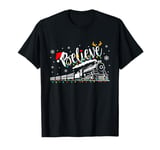 Believe Train Christmas North Pole Polar Express T-Shirt