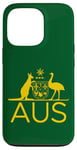 iPhone 13 Pro AUSTRALIA KANGAROO AND EMU COAT OF ARMS AUS AUSSIE SPORTS Case