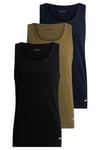 BOSS Mens Tank Top 3P Classic Three-Pack of Cotton Tank Tops with Logos