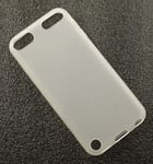 CLEAR FROST WHITE TPU CANDY SKIN CASE COVER FOR APPLE iPOD TOUCH 5 5th GEN