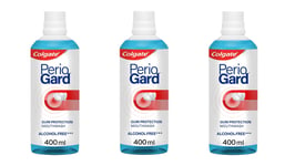 3 x Colgate PerioGard Gum Protection Mouthwash 400ml NEW!