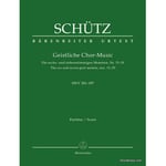 SCHüTZ H. - Geistliche CHOR-musik SWV 391-397 - Score