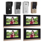 2 In 1 Wired Video Intercom System Smart Infrared Video Doorbell Camera Wit Kit