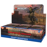 Magic The Gathering D10030000 Box D&D Battle for Baldurs Gate Commander Legends Draft Boosters Display of 24, Multicoloured