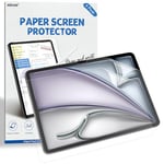 [2 Unités] Papier Protection Écran pour iPad Air 13 Pouces M2 2024, Protection Pet d’écran Mate compatible avec Apple Pencil, Anti-Reflet/Anti-Empreintes, Décrivez et Dessinez Comme sur du Papier