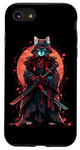 iPhone SE (2020) / 7 / 8 Cat Samurai Ninja Cat Samurai Art Ukiyo-e Case