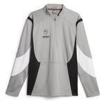 King Pro 1/4 Zip Top Concrete Gray-white - PUMA, storlek X-Large