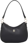 Tommy Hilfiger Sac à Bandoulière Femme Poppy Reform Shoulder Bag Sac à Main, Noir (Black), Taille Unique