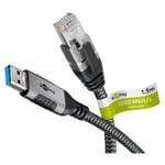 Câble Ethernet usb-a vers RJ45, 1,5 m (70497) - Goobay