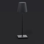 SolarCentre® Jour Indoor & Outdoor USB Chargeable Solar Powered Table Lamp (Jet Black)