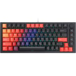 Glorious GMMK Pro 75% Custom Mechanical Keyboard Linear Switch - Crimson Shadow