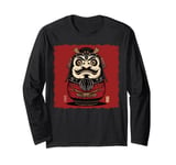 Daruma Doll Japan Japanese Art Samurai Ukiyo-e Vintage Long Sleeve T-Shirt