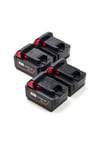 4x Milwaukee M18 B5 / 4932430483 batterier (18 V, 5 Ah)