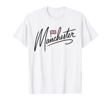 Manchester City United Kingdom UK Flag Travel Minimalist T-Shirt