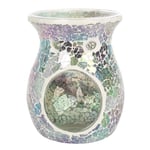 Large Light Blue Iridescent Crackle Oil Burner Home Fragrance Gift