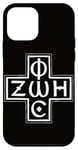 Coque pour iPhone 12 mini Christogramme Grec Orthodoxe Phos Zoe Croix