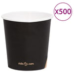 vidaXL papkrus 500 stk. 120 ml sort