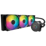 Cooler Master USA Liquid 360L Core 360mm Close-Loop AIO Liquid Cooler, ARGB Sync, Gen S Coldplate Pump, 120mm PWM, CryoFuze 14W/mK, AMD Ryzen AM5/AM4, Intel LGA 1700/1200 (MLW-D36M-A18PZ-R1), Black