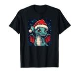 Nice Christmas Wishes from a Cute Festive Dragon T-Shirt