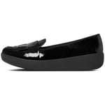 Mocassins FitFlop  FRINGEY  SNEAKERLOAFER TM BLACK PATENT LEATHER