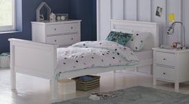 Habitat Brooklyn Single Bed and Kids Mattress - White