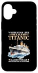 Coque pour iPhone 16 Plus Titanic Expert – White Starline RMS Titanic Garçons Filles