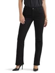 Lee Women's Flex Motion Regular Fit Bootcut Jeans, Black, 16 Short UK