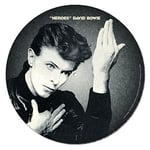 David Bowie Turntable Mat (Heroes Design) Record Slip Mat for Mixing, DJ Scratching and Home Listening - Official Merchandise