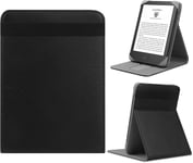 Étui Universel Pour 6 Pouces E-Reader,Compatible Avec Kindle 2022 & 2019//Kobo Clara Hd/Kobo Clara 2e/Kobo Nia/Pocketbook Basic 4/Touch Lux 5/Tolino/Sony Avec Support Pliant Stable Case,Noir