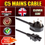 CLOVER MICKEY MOUSE LAPTOP MAINS POWER CABLE LEAD C5 UK